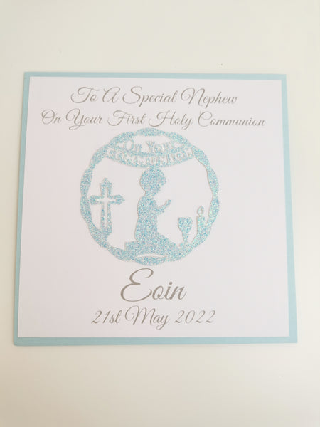 Personalised Circle First Holy Communion Card