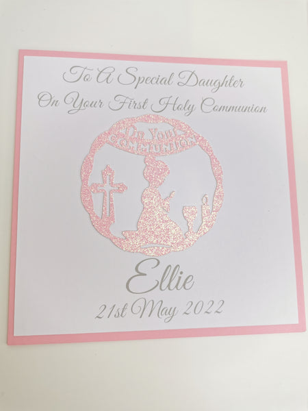 Personalised Circle First Holy Communion Card