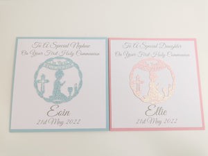 Personalised Circle First Holy Communion Card