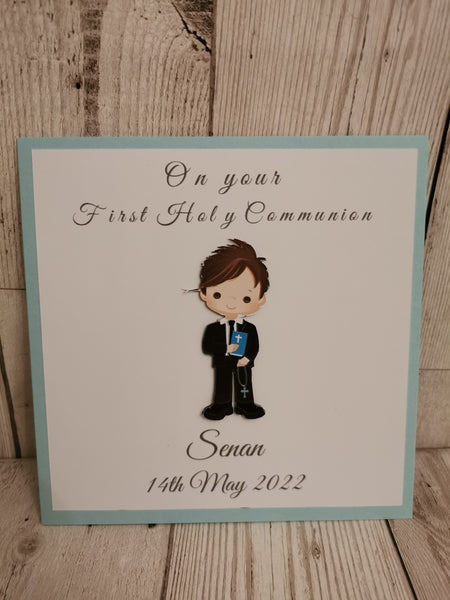 Personalised 1st / First Holy Communion Card