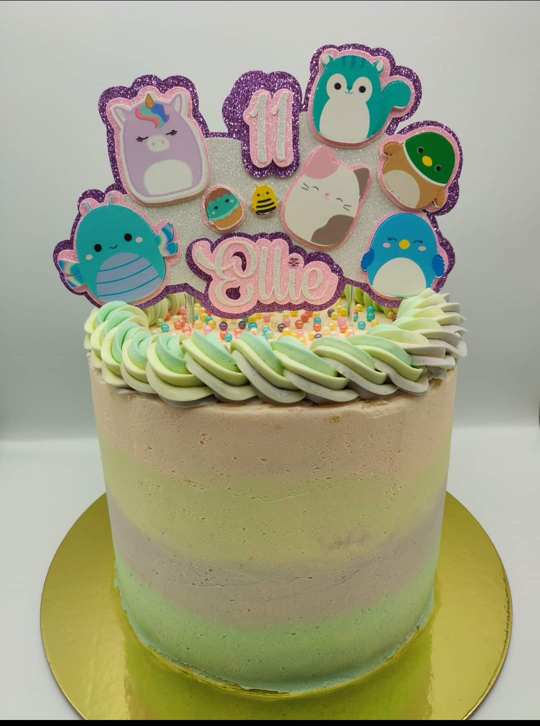 Personalised Squishmallow 3d Style Cake Topper