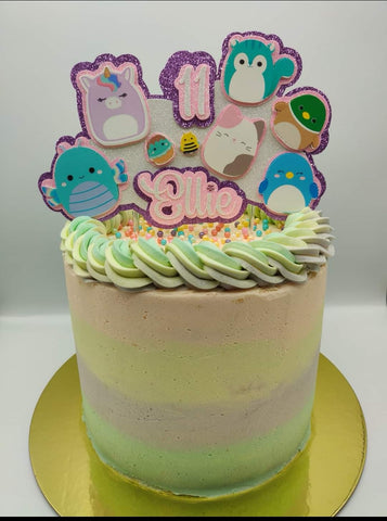 Personalised Squishmallow 3d Style Cake Topper